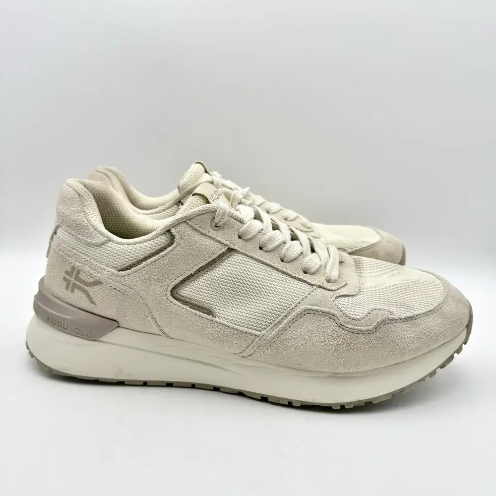 Kuru Apogee Casual Sneakers Womens 12.5 Mens 11 Sand Cream Suede EUC